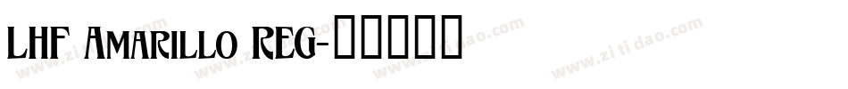 LHF Amarillo REG字体转换